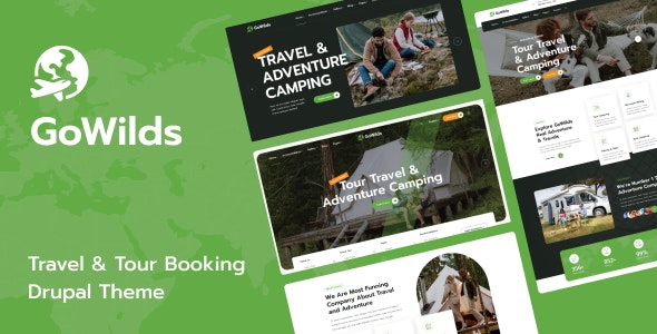 Gowilds - Travel &amp; Tour Booking Drupal 10 Theme