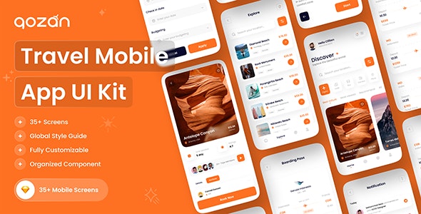 Gozan - Travel Mobile App UI Kit