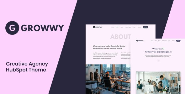 Growwy - Creative Agency HubSpot Theme