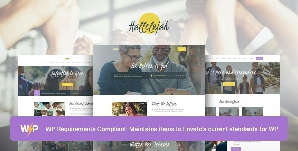 Hallelujah | Church &amp; Religion Elementor WordPress Theme