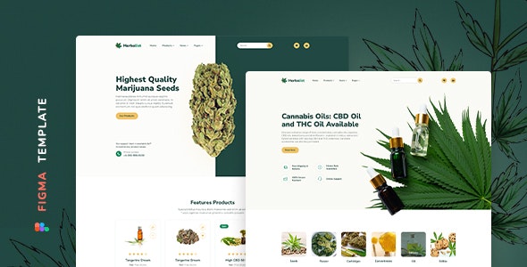 Herbalist – Medical Marijuana Store for Figma