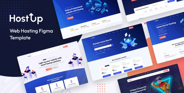 HostUp - Web Hosting Figma Template