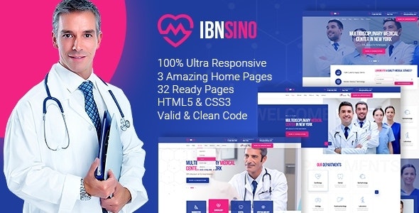 IBNSINO Medical Center HTML Template