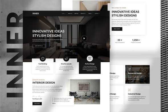Inner – Interior Design &amp; Architecture Template Kit
