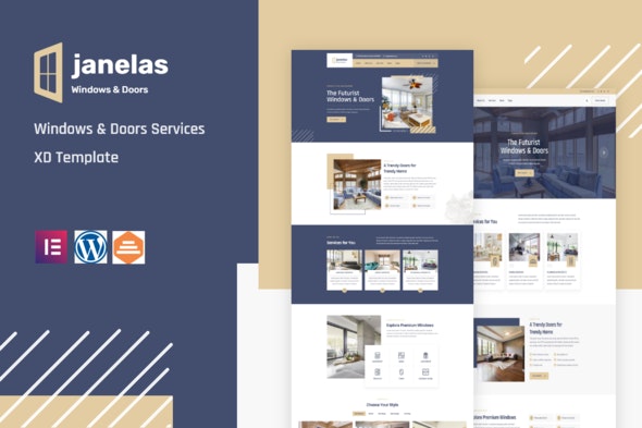 Janelas – Windows &amp; Doors Services Elementor Template Kit