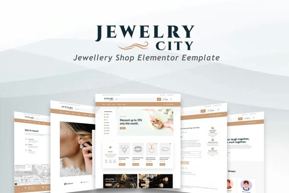 Jewellery City - Jewellery Shop Elementor Pro Template Kit