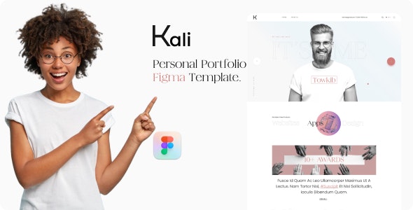 Kali - Personal Portfolio Figma Template