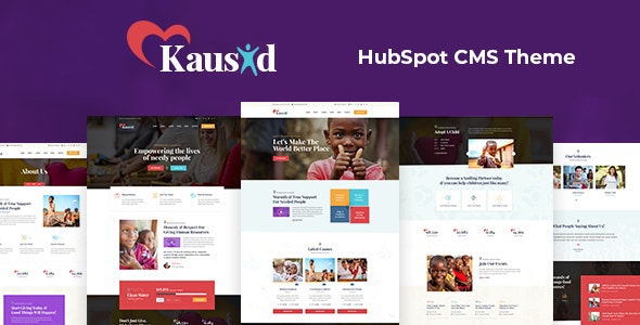 Kausid - Charity &amp; Fund Raising HubSpot Theme