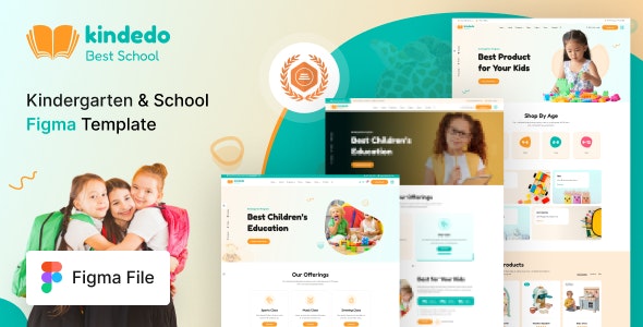 Kindedo- Kindergarten &amp; School Figma Template