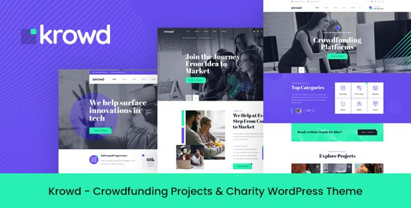 Krowd - Crowdfunding &amp; Charity WordPress Theme