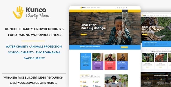 Kunco - Charity &amp; Fundraising WordPress Theme