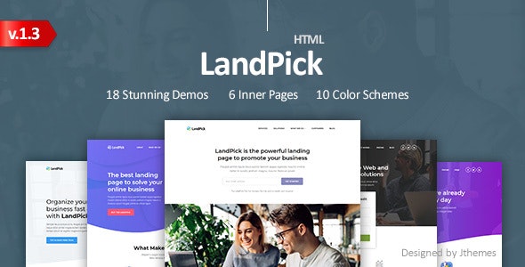 LandPick - Premium Multipurpose Landing Pages Bootstrap 4 HTML Template