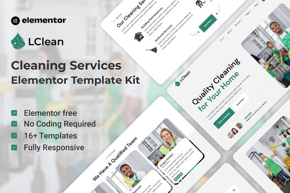 LClean - Cleaning Services Elementor Template Kit