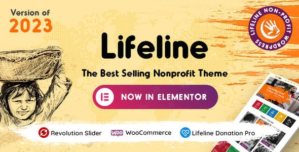 Lifeline - 2024 NGO, Fund Raising and Charity WordPress Theme