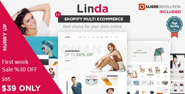 Linda - Mutilpurpose eCommerce Shopify Theme