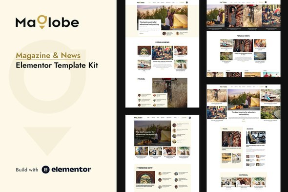 Maglobe - Magazine &amp; News Elementor Template Kit