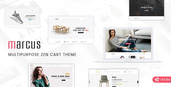 Marcus - Premium Multipurpose Responsive Zen Cart theme