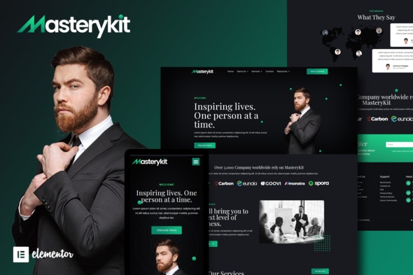 MasteryKit - Business Coach Elementor Template Kit