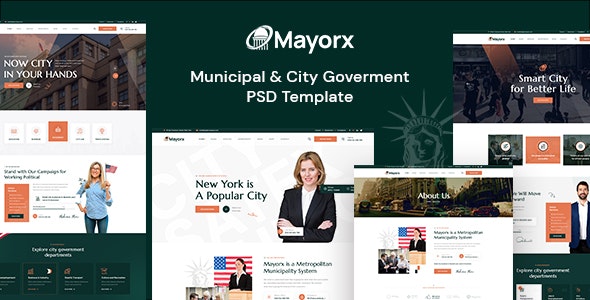 Mayorx – Municipal and Government PSD Template