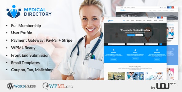 Medical Directory - Hospitals &amp; Doctors Listing Theme
