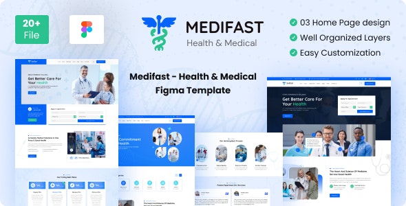 Medifast - Health &amp; Medical Figma Template