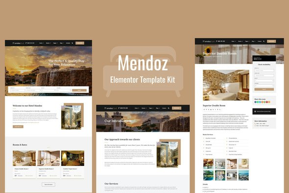 Mendoz - Hotel &amp; Travel Template Kit