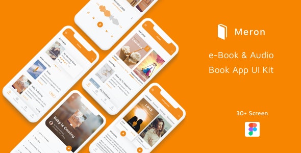 Meron - e-Book and Audio Book App UI Kit