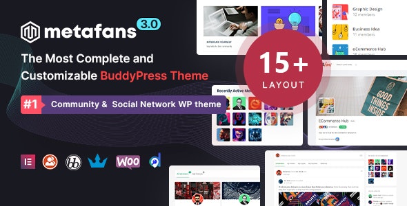 MetaFans - Community &amp; Social Network BuddyPress Theme