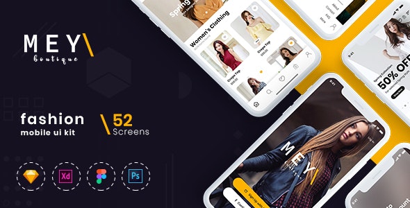 MEYI - Fashion UI kit for Mobile App