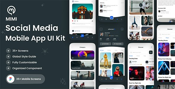 MIMI - Social Media App UI Kit