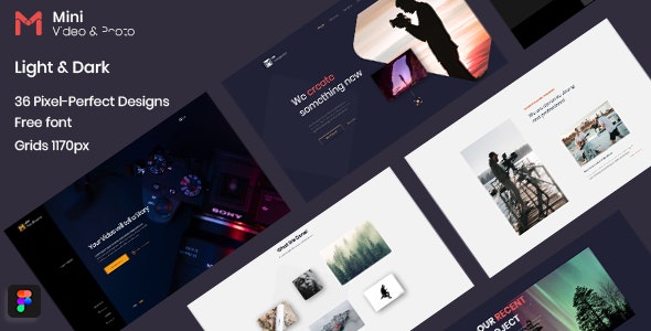 Mini - Photography &amp; Videography Website Figma Template