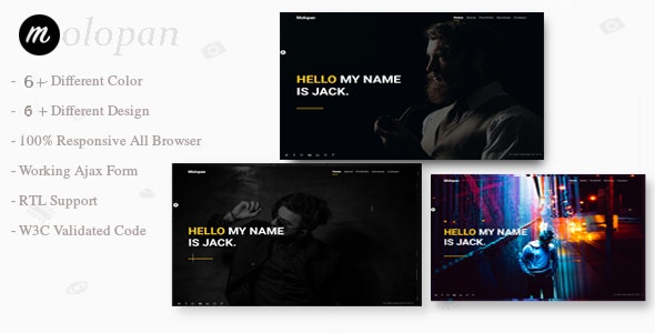 Molopan | Multipurpose Personal Bootstrap 4