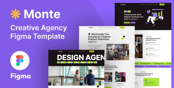 Monte- Creative Agency Figma Template