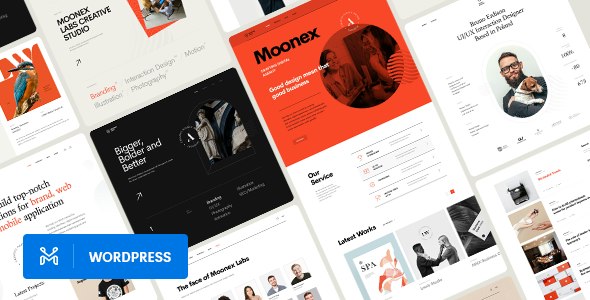Moonex - Agency &amp; Portfolio WordPress Theme