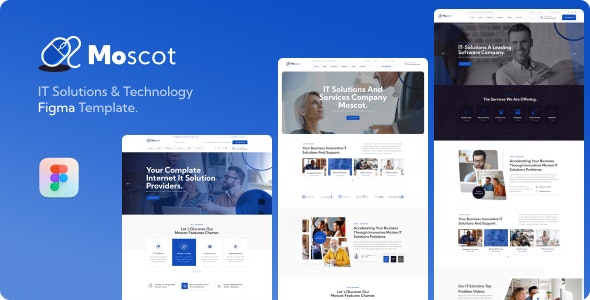 Moscot - IT solution &amp; Technology Website Figma Template