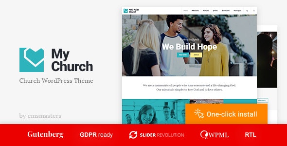 My Church - Religion WordPress Theme with Events, Donations &amp; Sermons