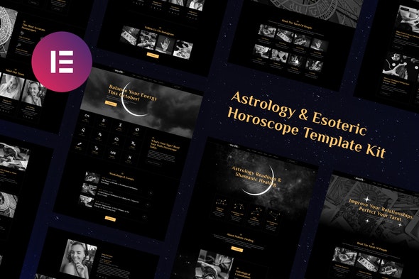Mystik | Astrology &amp; Esoteric Horoscope Elementor Template Kit