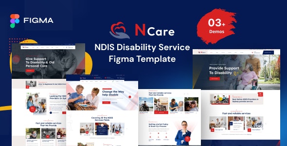 Ncare - NDIS Disability Service Figma Template