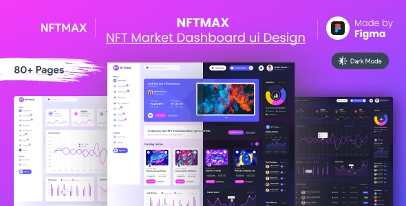 NFTMAX- Admin &amp; Dashboard Figma Template