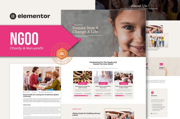 NGOO - Non-profit Charity Template Kit