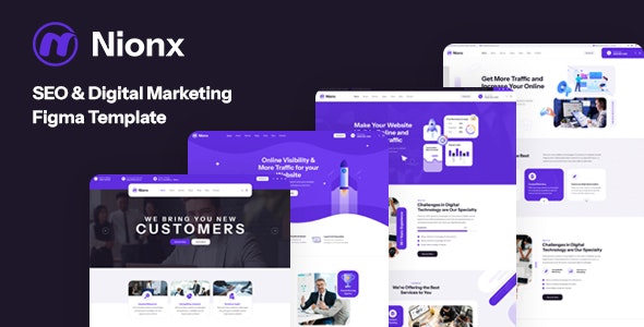 Nionx - SEO &amp; Digital Marketing Figma Template