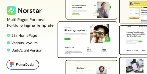 Norstar | Personal Portfolio Figma Template