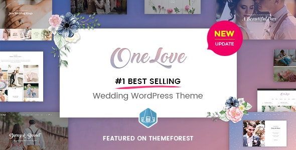 OneLove - The Elegant &amp; Clean Multipurpose Wedding WordPress Theme