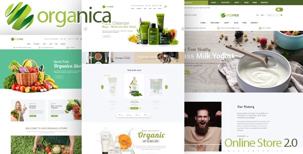 Organica - Cosmetic, Food, Organic, Beauty Shopify Theme - Sections Ready