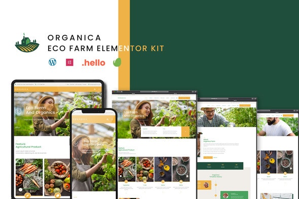 Organica - Eco Farm Elementor Template Kit