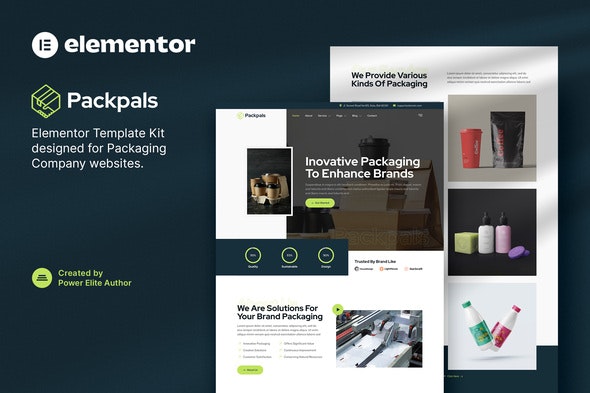 Packpals – Packaging Company Elementor Template Kit