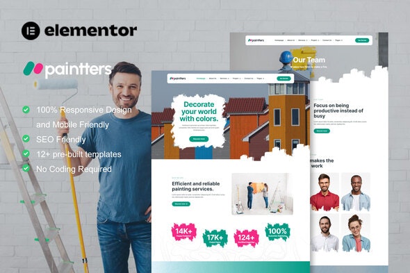 Paintters - Painting Service Elementor Template Kit