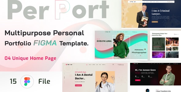 Perport - Multipurpose Personal Portfolio Figma Template