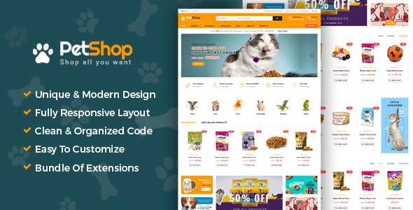 PetShop - Responsive Pet Shop Joomla Template
