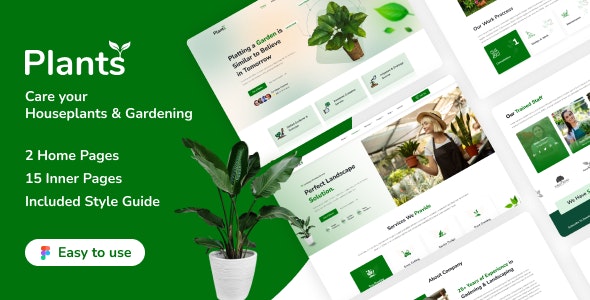 Plantstore – Gardening and Landscaping Figma Template